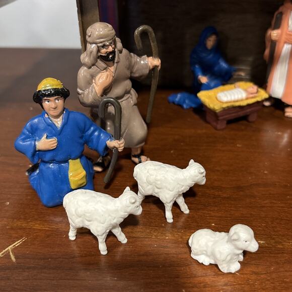 Rainfall Bible Greats Playset The Nativity 20 Pc 1997 Religious Educational Toy - Picture 2 of 7